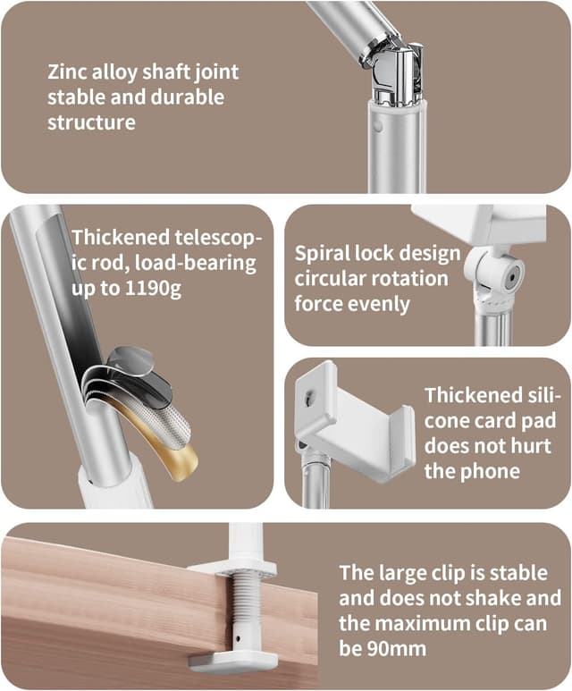 Thumbnail 5 de yAyusi Soporte Teléfono para Grabación con Luz