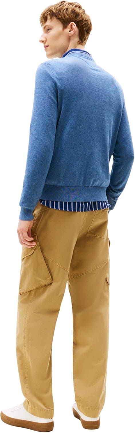 Detalle 2 de Tommy Hilfiger Men’s Essential Cotton V-Neck Jumper