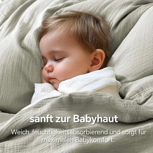 Thumbnail 4 de BEDELITE Musselin Bettwäsche 135x200 Baumwolle