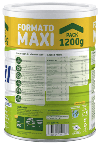 Detalle 2 de Blemil Forte 3 leche de crecimiento 4x1.200 g