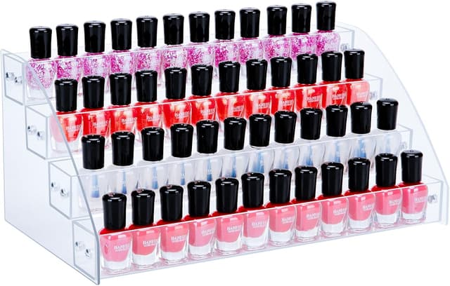 Detalle de KINGROW nail polish organiser rack 4 layers