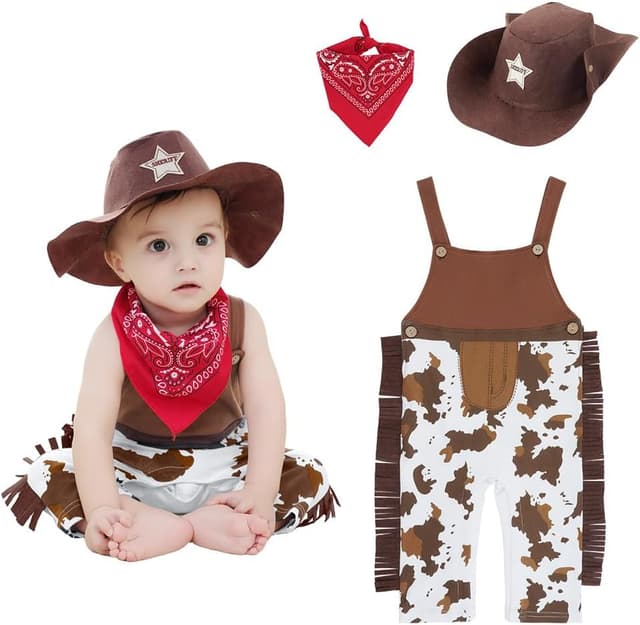 Imagen de Vicloon Cowboy Costume Bambino con Cappello en OfertitasTOP