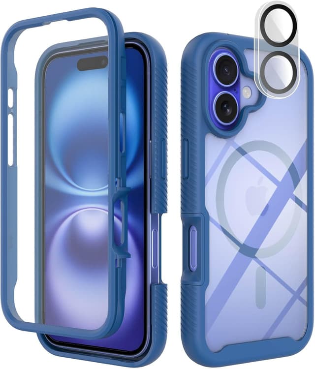 Thumbnail 6 de Leedia Coque compatible iPhone 17 Pro Max 6,9" avec protection 360° et film écran intégré (transparent)
