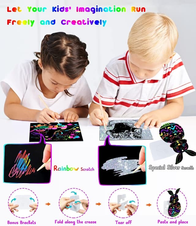 Thumbnail 2 de Smarkids 143 Hojas de Rascar colores kit creativo