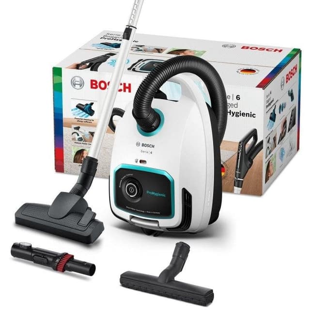 Detalle 2 de Bosch Serie 6 BGL6HYG1 aspiradora cilíndrica con bolsa, 600 W y filtro EPA 4,5 L