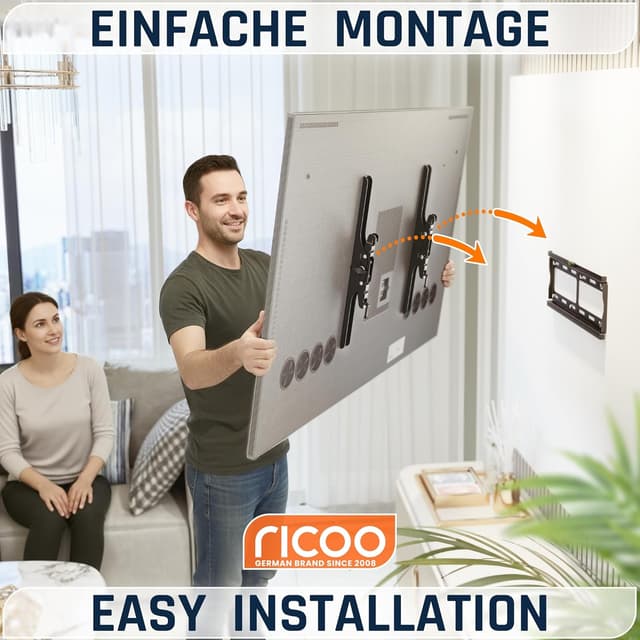 Detalle 2 de RICOO R09 TV Wandhalterung 69 mm Slim