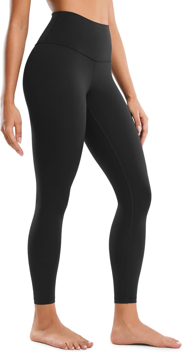 Detalle de CRZ YOGA Butterluxe Damen Sportleggings mit 64 cm High Waist (blickdicht, 7/8)