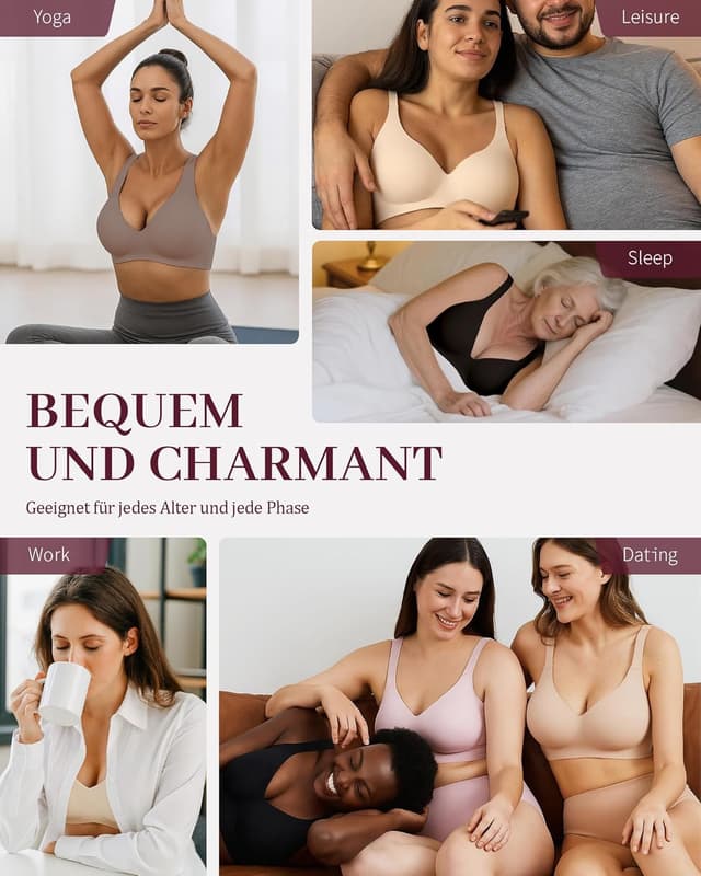 Thumbnail 4 de Vinfact Nahtloser BH Damen Push Up