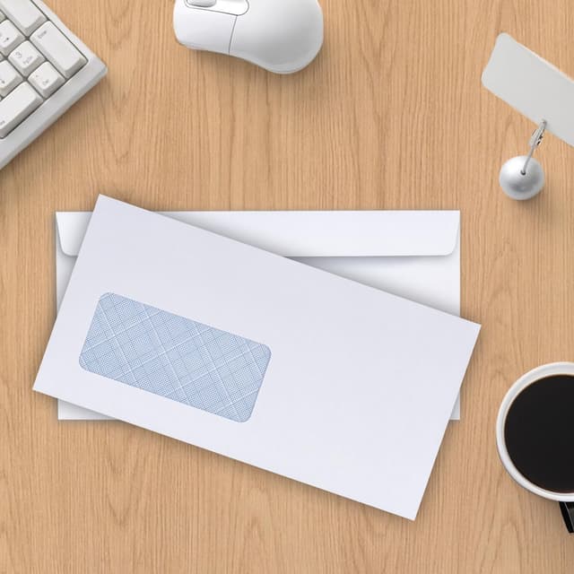 Detalle de Noa Home Deco – Lot de 100 enveloppes DIN L avec fenêtre 225 x 116 mm, imprimables laser (blanc)