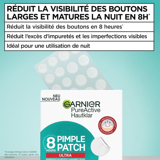 Detalle 2 de GARNIER PureActive Ultra Pimple Patch 22 patches