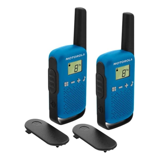 Detalle de Motorola TLKR T42 Pack 2 walkie talkies azules (PMR446, 16 canales, hasta 4 km)
