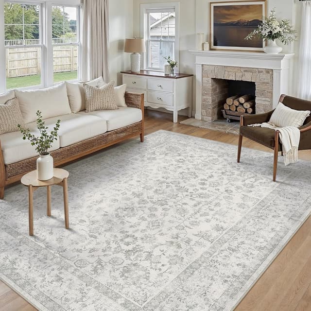 Detalle de PureCozy Grey rugs 200x300 cm non slip