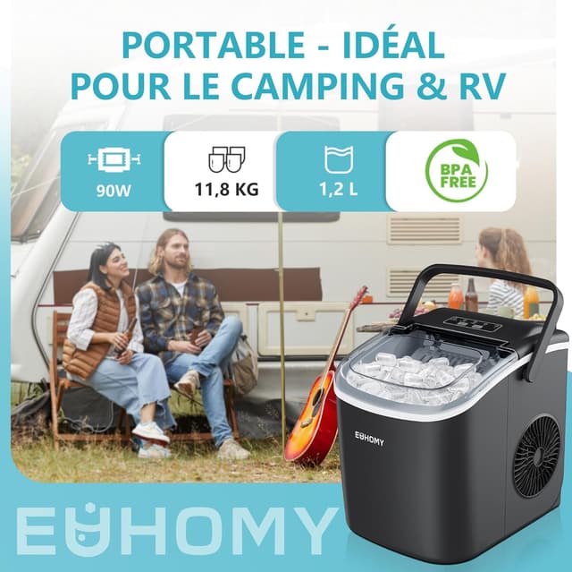 Thumbnail 6 de EUHOMY Eiswürfelmaschine 12 kg