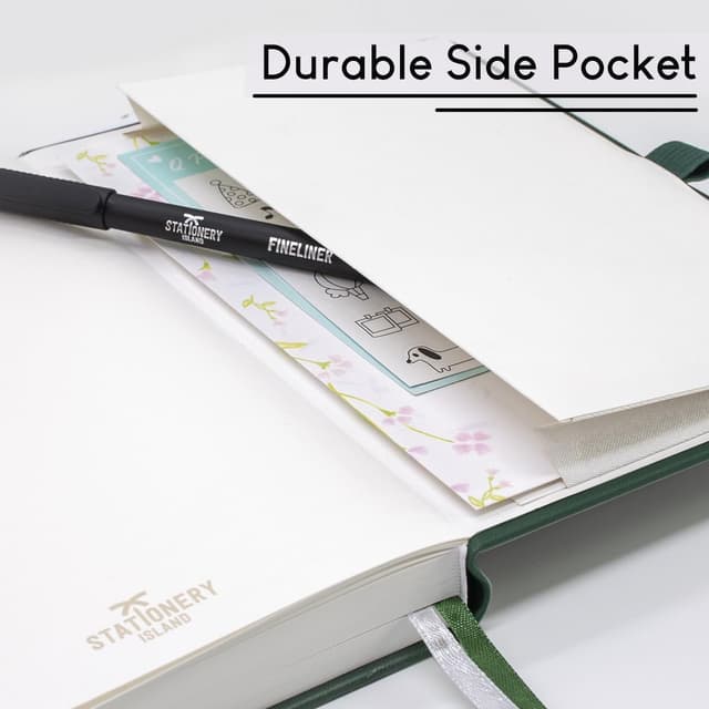 Thumbnail 6 de Stationery Island Quaderno B5 a righe con copertina rigida da 320 pagine (verde)