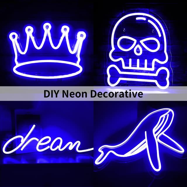 Detalle 2 de ShineBurky Tira LED Neón Azul 5m 12V IP65 Regulable