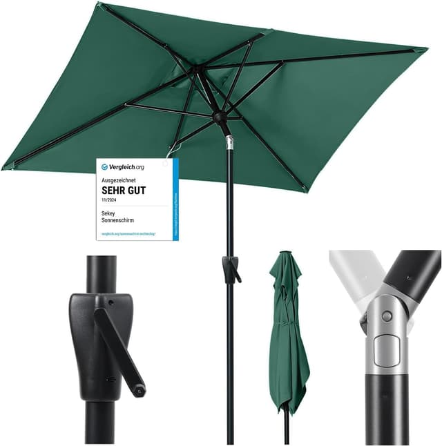 Detalle de Alu-Sonnenschirm 210 × 140 cm von Sekey