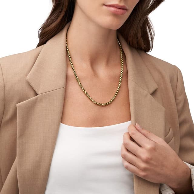 Detalle 2 de Fossil All Stacked Up Halskette 508+50 mm