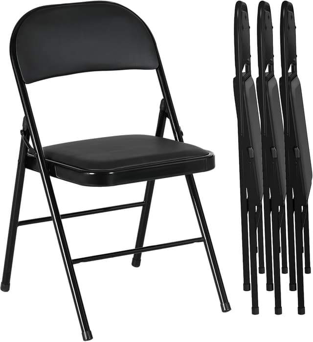 Imagen de HOMCOM Lot de 4 chaises pliantes 45 x 46 x 78 cm en OfertitasTOP