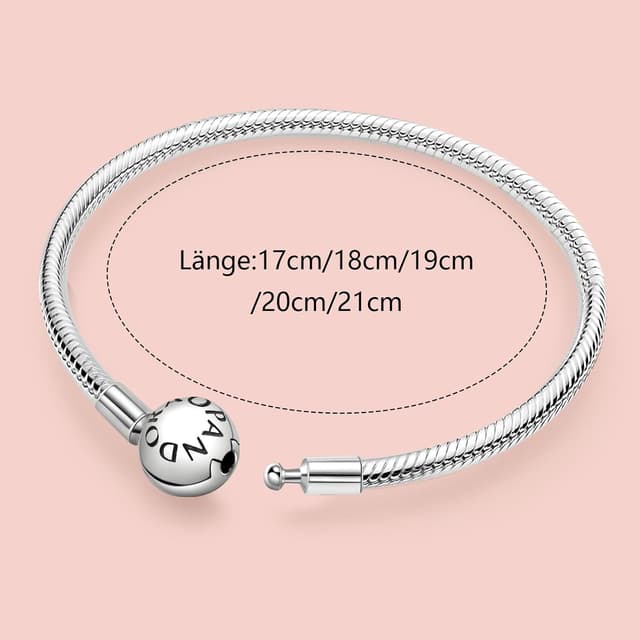 Detalle de ZHUOMOT Charm Armband 925 Silber 17 cm