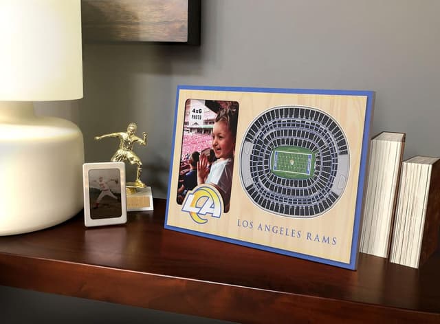 Detalle 2 de YouTheFan NFL Los Angeles Rams 3D StadiumViews Picture Frame (12" x 8" x 3/8")