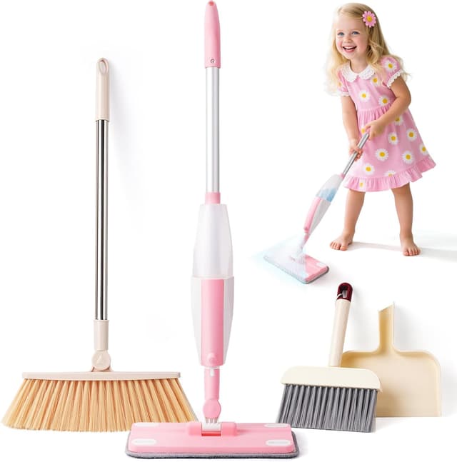 Detalle de Kids cleaning toy set 3+ spray mop