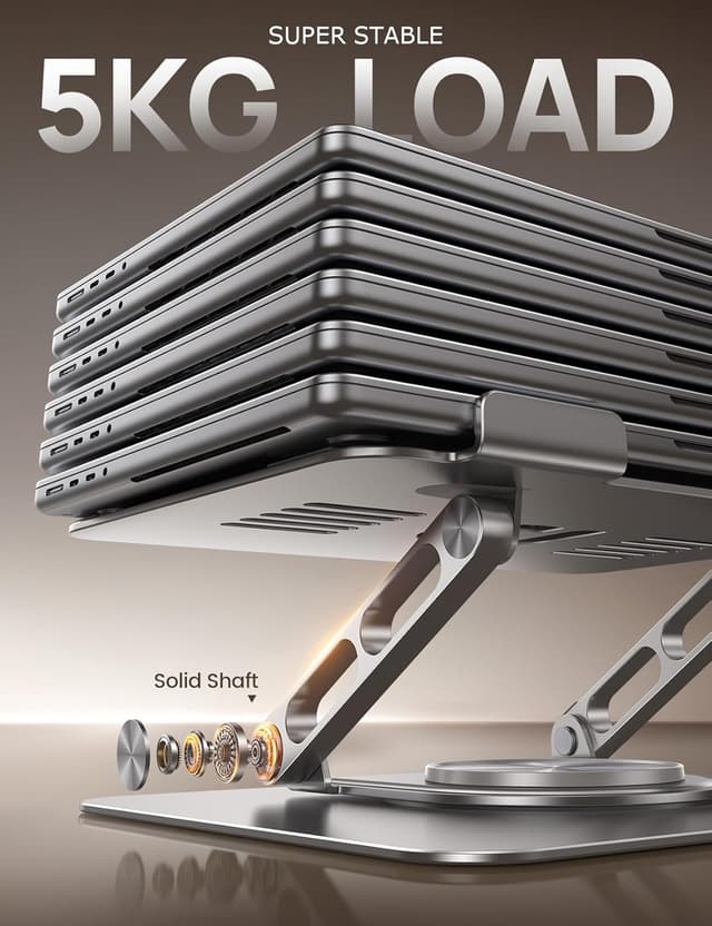 Detalle 2 de Lamicall Laptop Stand 360° rotatable, 10–17.3"