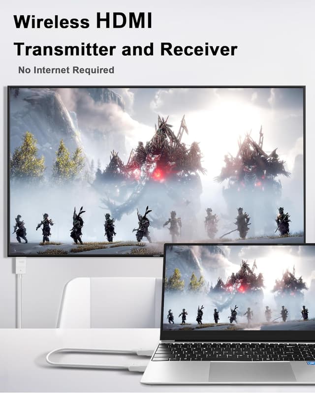 Detalle de Avedio links Wireless HDMI Transmitter and Receiver Kit (1080P) with 131ft range for laptop/PC to TV or projector