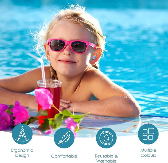 Thumbnail 4 de Tapones oídos natación niños silicona 3 pares