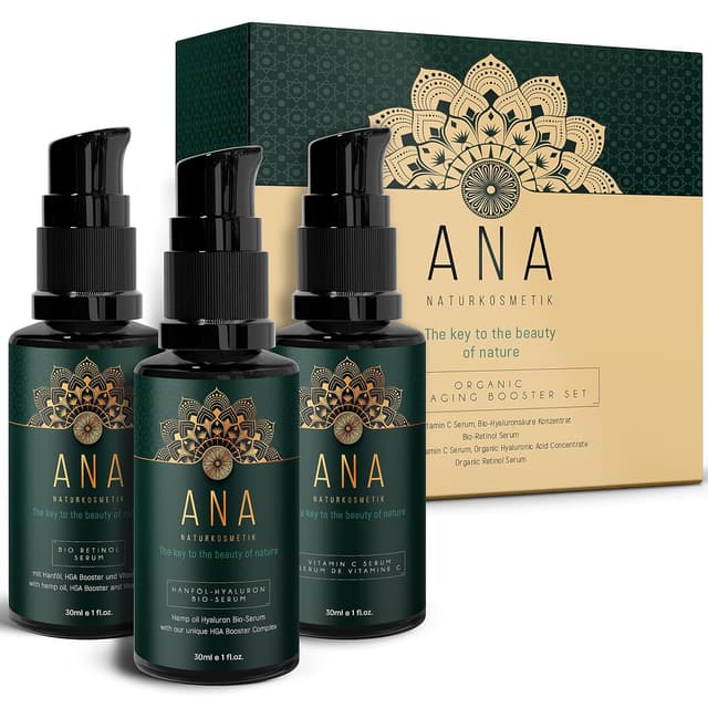 Detalle de ANA Naturkosmetik Bio Gesichtspflege Set 3x30 ml