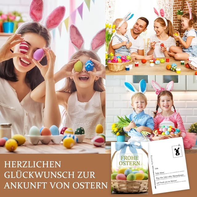 Detalle 2 de Goldziples Osterkarten Set mit 12 Karten