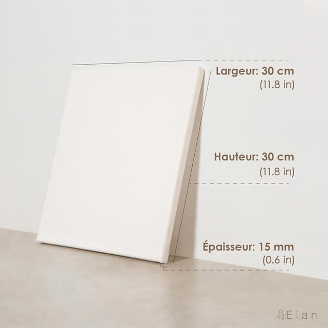 Thumbnail 1 de Elan Toile Peinture 30x30 Lot de 6 🎨