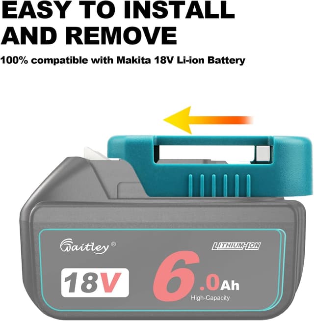 Thumbnail 1 de QUPERR Akkuhalter 6 Pack für Makita 18 V