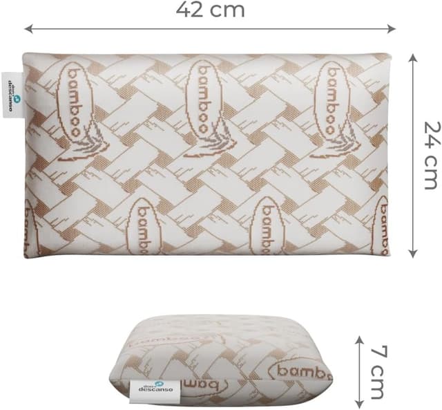 Detalle 2 de Don Descanso Pack 2 Almohadas Viaje Viscoelásticas 42x24