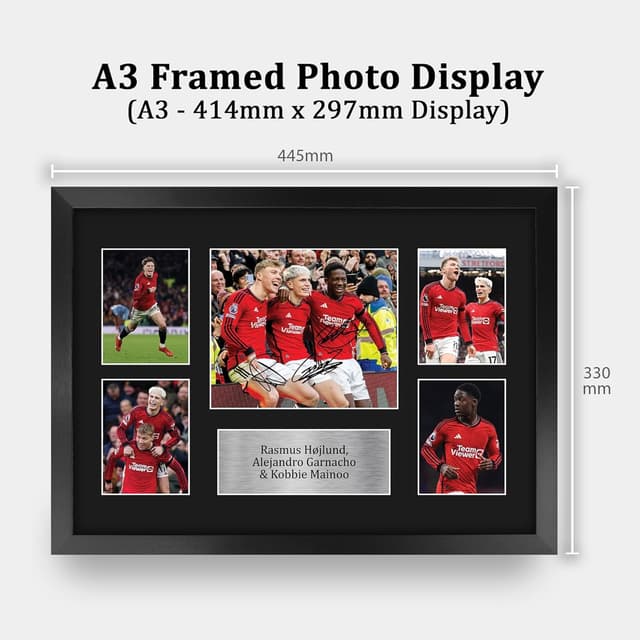 Thumbnail 1 de HWC Trading A3 Framed Signed Photograph Display for Football Fans