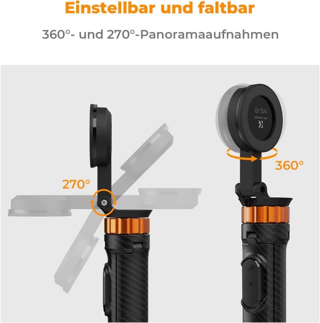 Thumbnail 2 de K&F Concept MS19 Magnet Selfie-Stick 162 cm