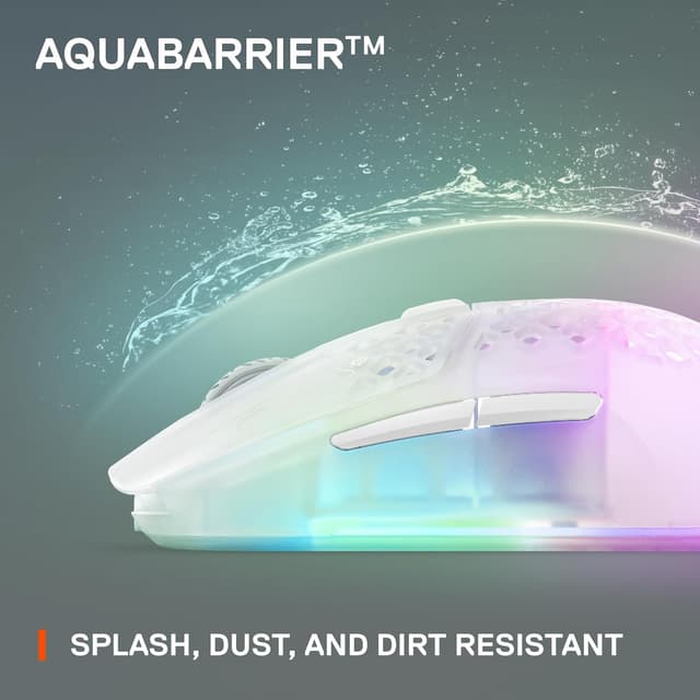 Thumbnail 4 de SteelSeries Aerox 3 Wireless Ghost - Raton Gaming 18K DPI 🖱️