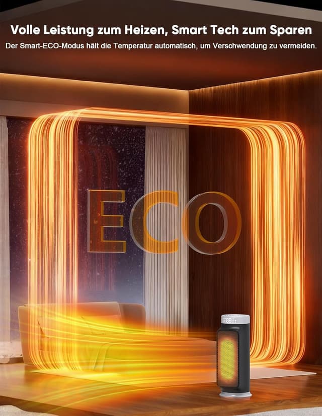 Thumbnail 3 de 1800W PTC Heizlüfter mit Fernbedienung