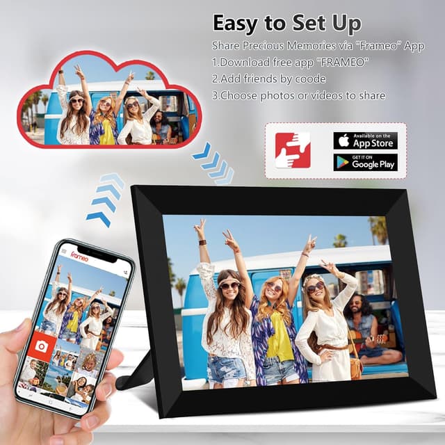 Thumbnail 3 de REUMAR 10.1 inch Digital Photo Frame