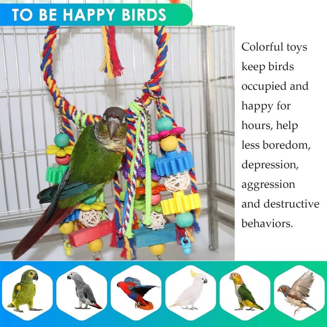 Detalle 2 de Parrot chew toys 22 x 53 cm ring