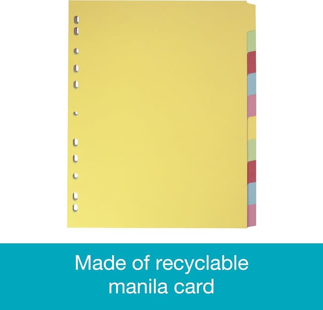 Thumbnail 5 de Elba A4+ Yellow 10 Part File Dividers