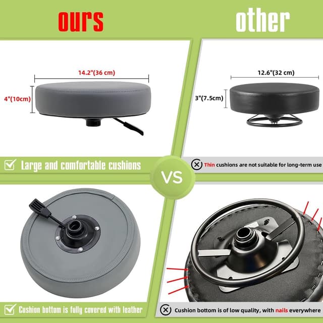 Thumbnail 2 de Ainilaily Rolling Stool 400 lbs