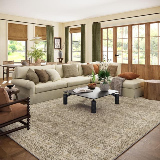 Detalle de 10x14 Area Rug Machine Washable 🏡