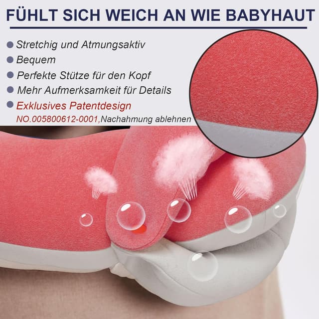 Thumbnail 3 de BUYUE Reise-Nackenkissen 360° für Erwachsene 45KG+