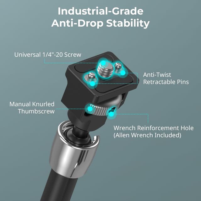 Detalle 2 de SMALLRIG 5312 Magic Arm Krallenklemme 1,5 kg