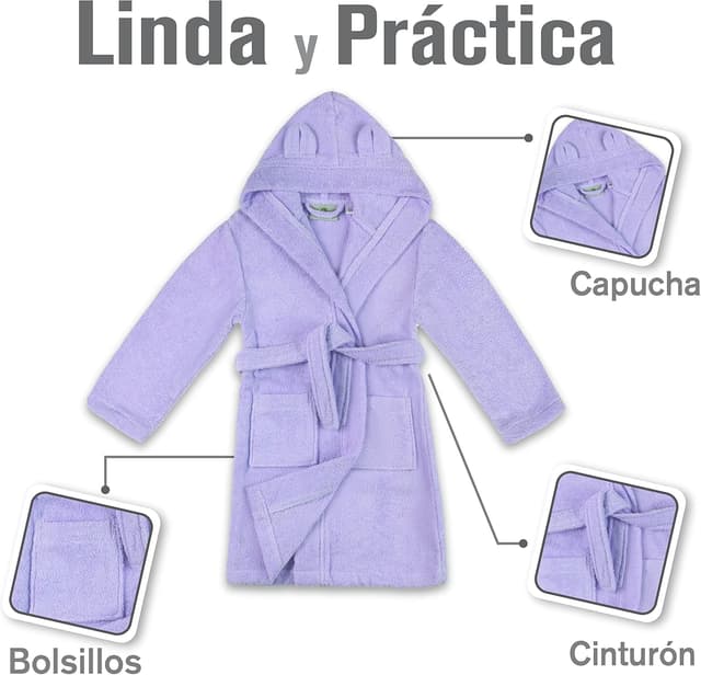 Thumbnail 2 de Twinzen Albornoz Niños 360gsm Algodón