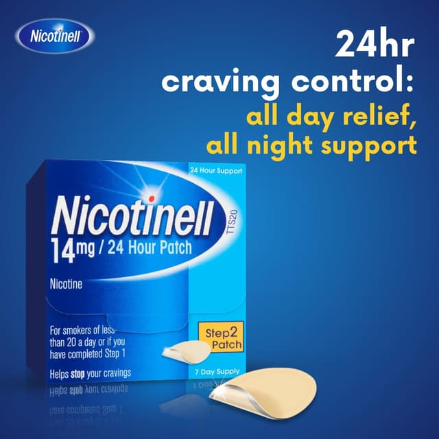 Thumbnail 1 de Nicotinell Nicotine 14mg Patch Pack of 7 — 24h craving control 🚑