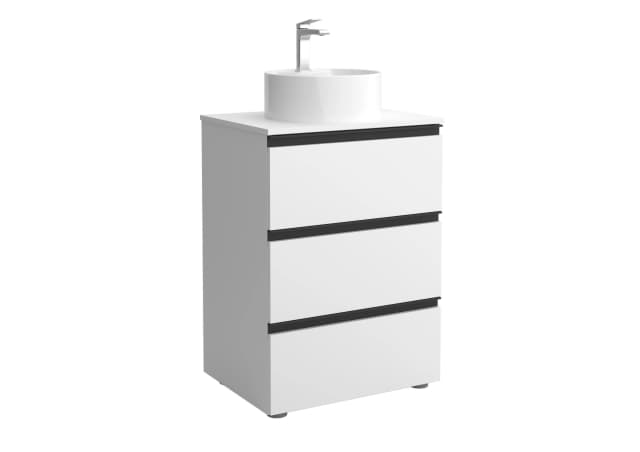 Detalle de Salgar Mueble de baño 3 cajones con lavabo 1 poza