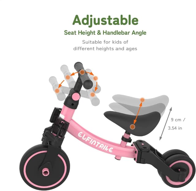 Detalle de besrey 5-in-1 Toddler Bike for Ages 1–4