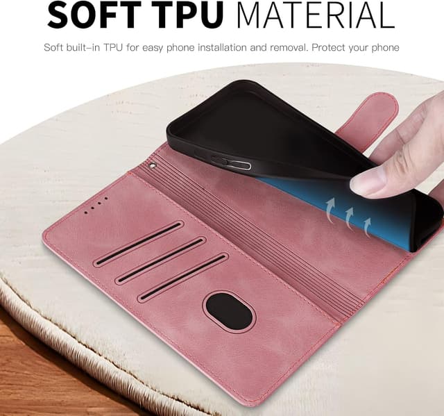 Detalle de Rostsant Handyhülle für Sony Xperia 10 VII Löwenzahn – PU-Leder Flip Case mit Magnetverschluss und Kartenfächern