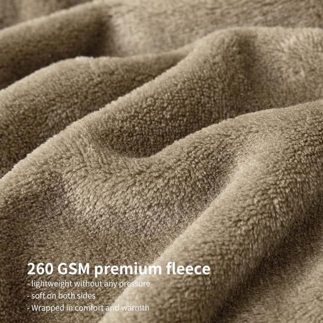 Detalle 2 de Aisbo Kuscheldecke 150x200 cm Camel